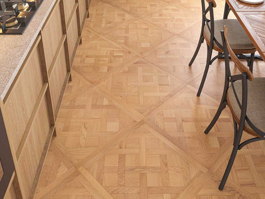 Timbercraft Bellevue Oak Versailles Panels Flooring, Brushed & Oiled, 600x3x14 mm