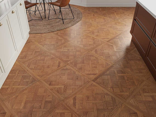 Timbercraft Montpellier Oak Versailles Panels Flooring, Brushed & Oiled, 600x3x14 mm