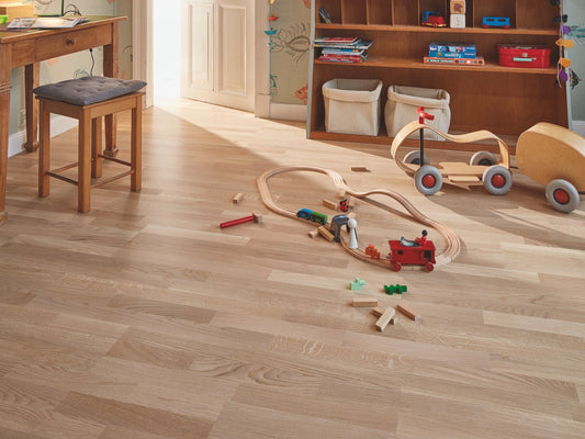 BOEN Oak White Concerto Engineered 3-Strip Flooring, Matt Lacquered, 215x3x14 Mm