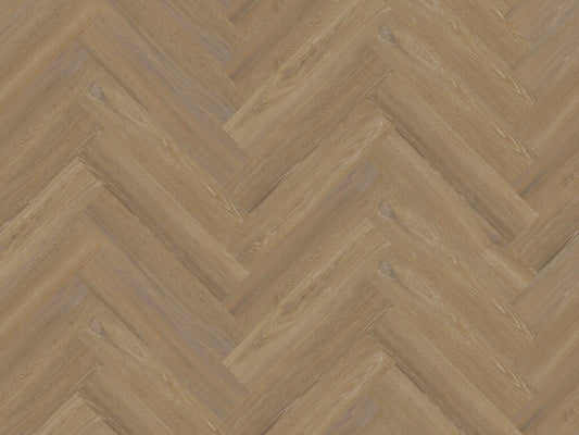 Xylo Holland Park Heritage Herringbone LVT Vinyl Flooring, Dryback, 122x610x3 mm