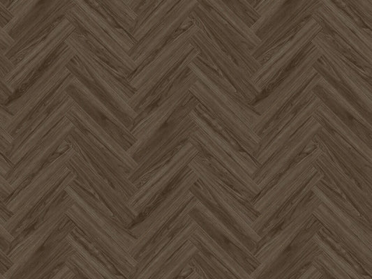 Xylo Holland Park Escena Light Walnut Herringbone LVT Vinyl Flooring, Dryback, 122x610x3 mm