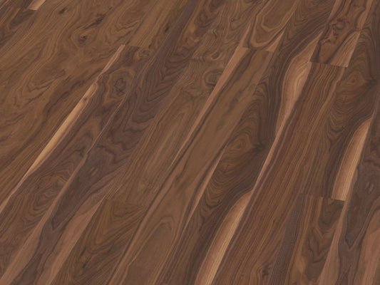 BOEN Walnut American Animoso Engineered Flooring, Matt Lacquered, 138x3.5x14 Mm