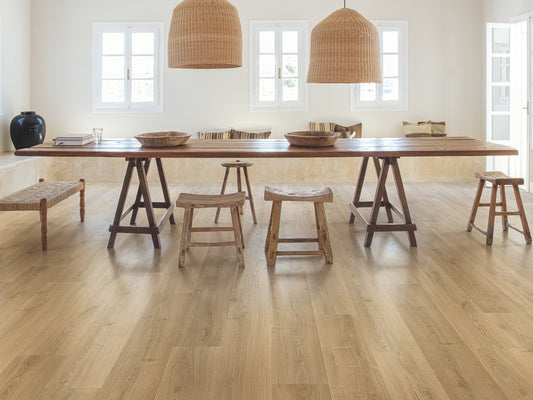 QuickStep Capture Brushed Oak Warm Natural Laminate Flooring