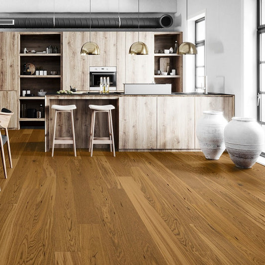 Holt Verwood Engineered Oak Flooring, 180x3x14 Mm, Brushed, Matt Lacquer