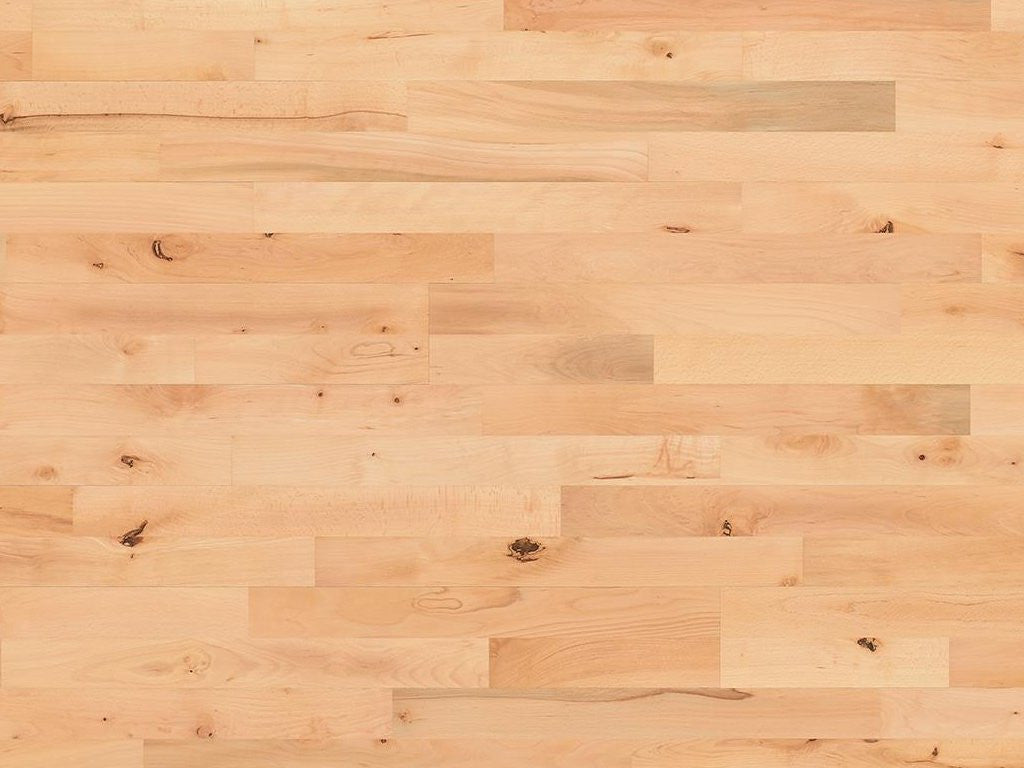 Junckers Solid Beech Wood Flooring, 2-Strip, Lacquered, 129x22 mm