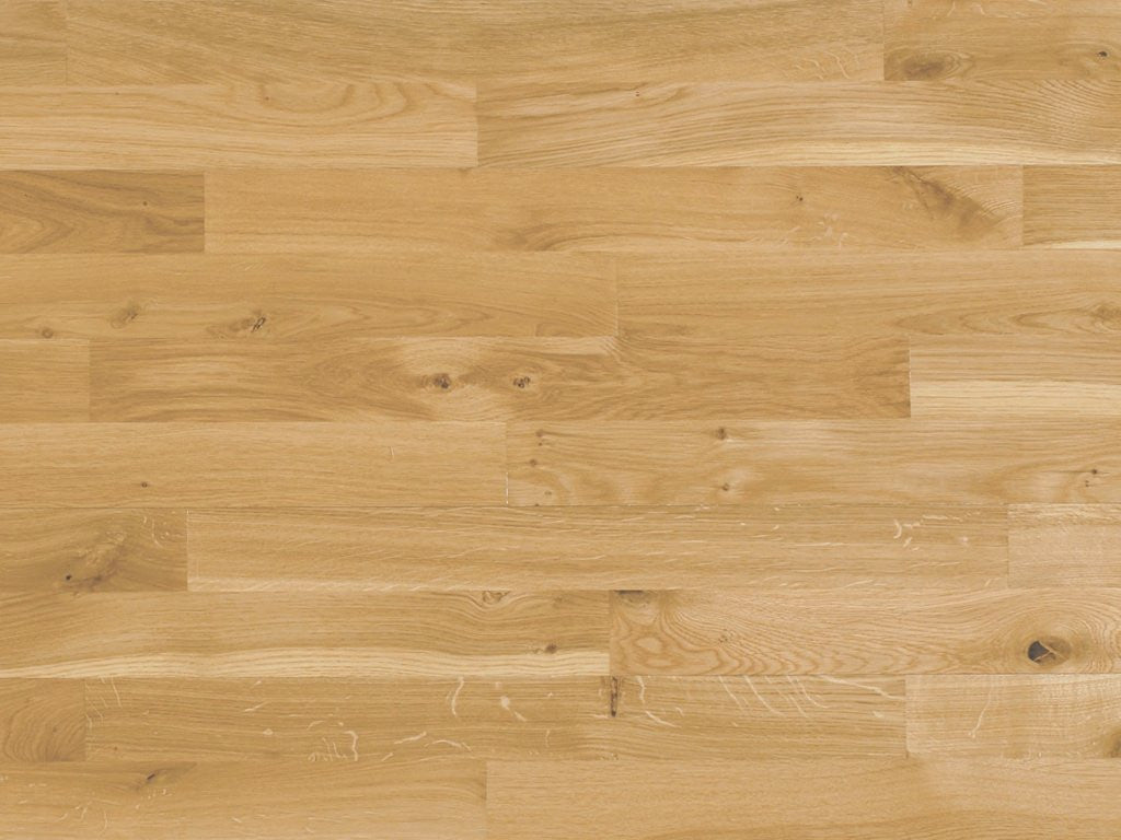Junckers Solid Oak Wood Flooring, 2-Strip, Lacquered, 129x22 Mm