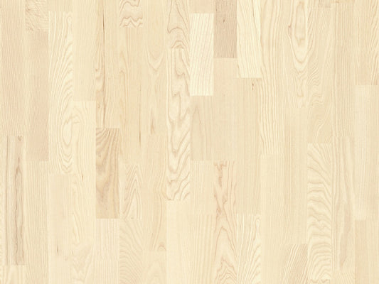 BOEN Ash White Andante Engineered 3-Strip Flooring, Matt Lacquered, 215x3x14 Mm