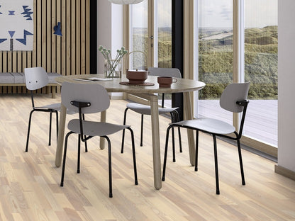 BOEN Ash White Marcato Engineered 3-Strip Flooring, Matt Lacquered, 215x3x14 Mm