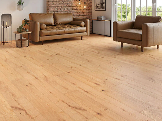 Timberlay Silverwood Engineered Oak Flooring, Brushed & Oiled, 190x3x14 mm