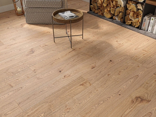 Timberlay Forest Hill Engineered Oak Flooring, Smoked, Brushed & Oiled, 190x3x14 mm