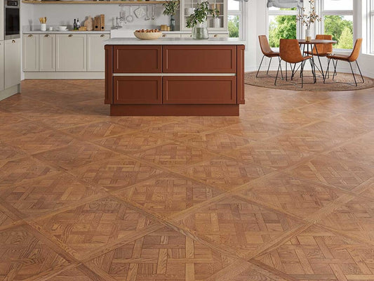 Timbercraft Montpellier Oak Versailles Panels Flooring, Brushed & Oiled, 600x3x14 mm