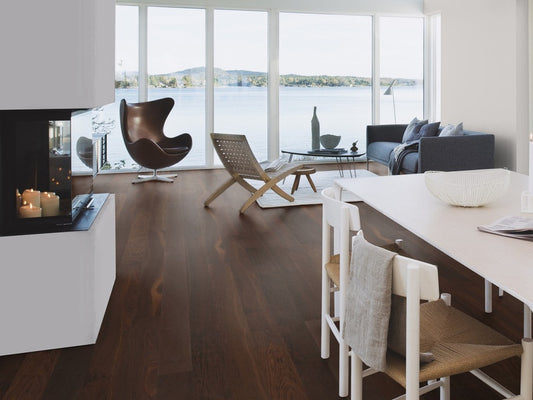 BOEN Oak Smoked Andante Engineered Flooring, Live Pure Lacquered, 14x138x2200 Mm