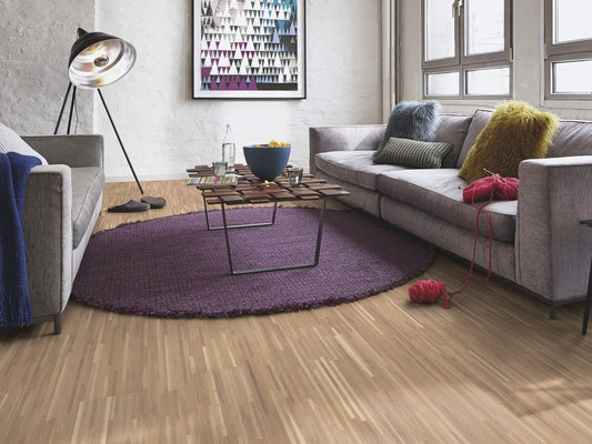 BOEN Oak White Fineline Engineered Flooring, Matt Lacquered, 138x3.5x14 Mm