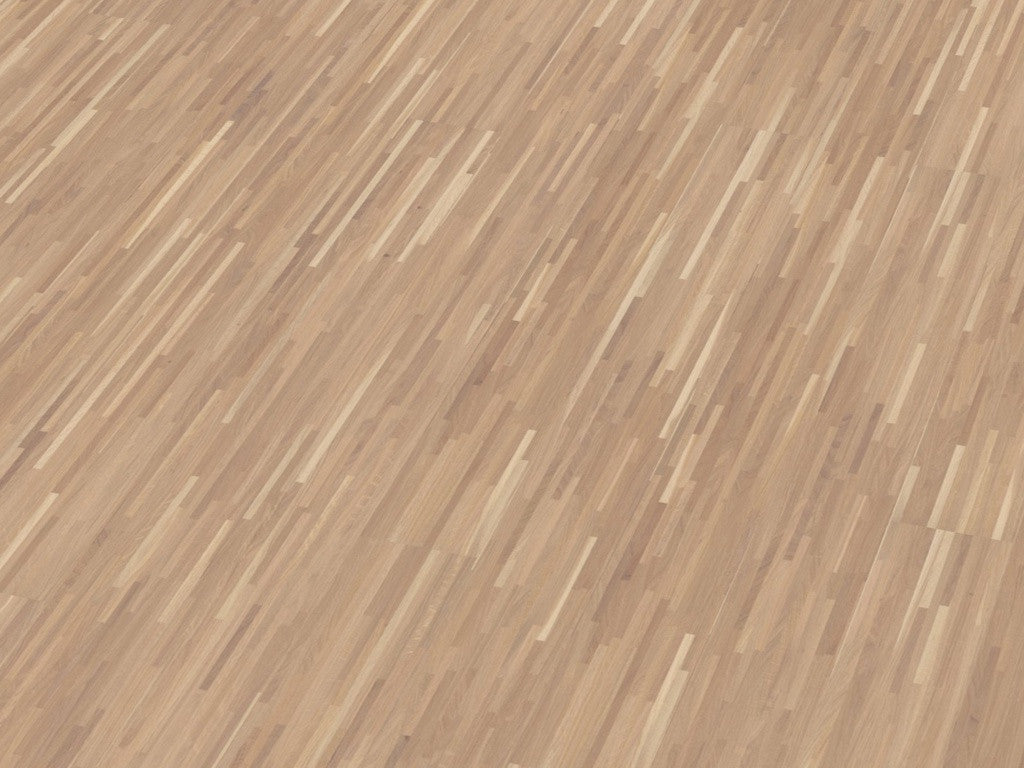 BOEN Oak White Fineline Engineered Flooring, Matt Lacquered, 138x3.5x14 Mm