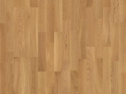 BOEN Oak Andante Engineered 3-Strip Flooring, Matt Lacquered, 215x3x14 Mm
