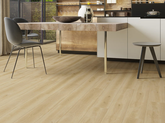 Everlock Soft Oak SPC Vinyl Flooring, 181 mm