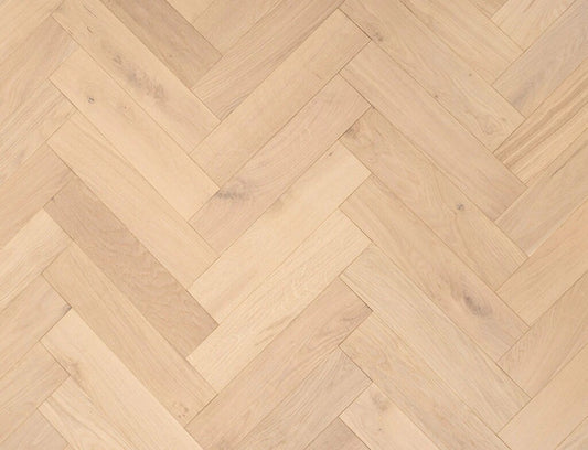 Timbercraft Lakeside Herringbone Oak Parquet Flooring, Invisible, Oiled, 90x450x15 Mm