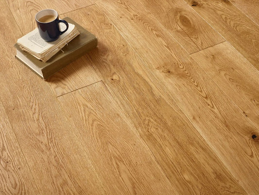 Evolve Engineered Oak Flooring, Double Brushed & Lacquered, 180x6x20 mm