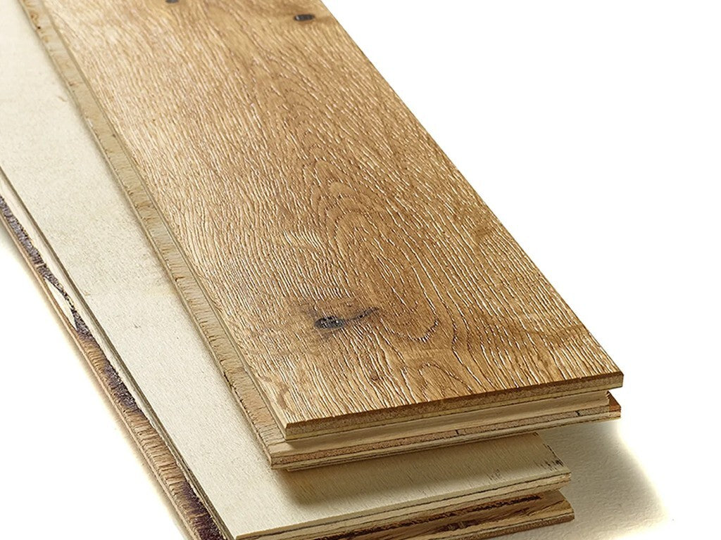 Evolve Herringbone Engineered Oak Parquet Flooring, Natural, Brushed & Lacquered, 90x4x400 mm