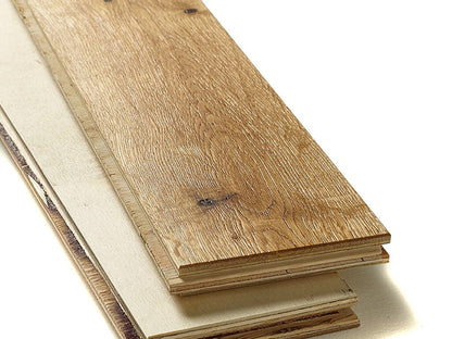 Evolve Herringbone Engineered Oak Parquet Flooring, Natural, Brushed & Lacquered, 90x4x400 mm