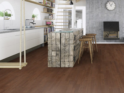BOEN Oak Oregon Engineered 3-Strip Flooring, Matt Lacquered, 215x3x14 Mm