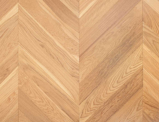 Timbercraft Rose Chevron Oak Parquet Flooring, Lacquered, 90x510x14 mm