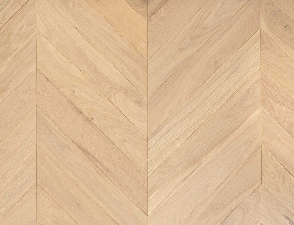 Timbercraft Citadel Chevron Oak Parquet Flooring, Invisible, Oiled, 90x510x14 mm
