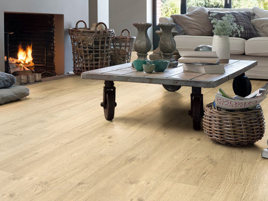 QuickStep Impressive Sandblasted Oak Natural Laminate Flooring