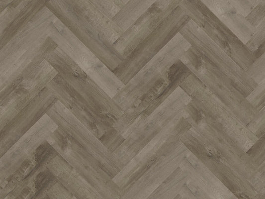 Xylo Holland Park Silver Rock Herringbone LVT Vinyl Flooring, Dryback, 122x610x3 mm