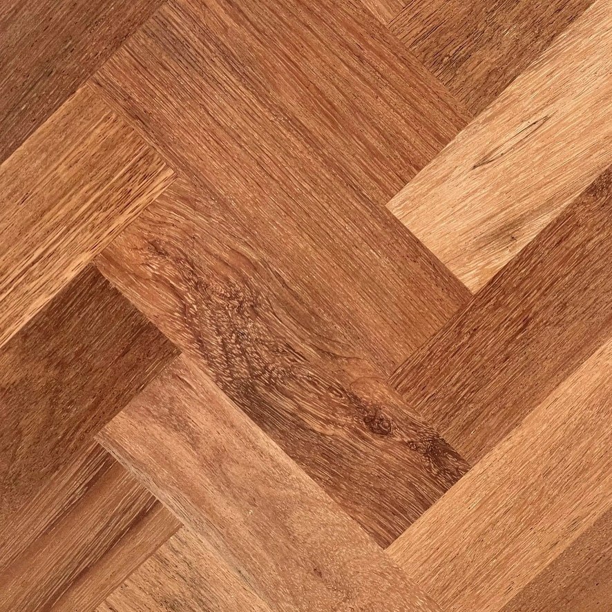 Timbercraft Solid Merbau Parquet Flooring, Natural, Unfinished, 70x18x280 Mm