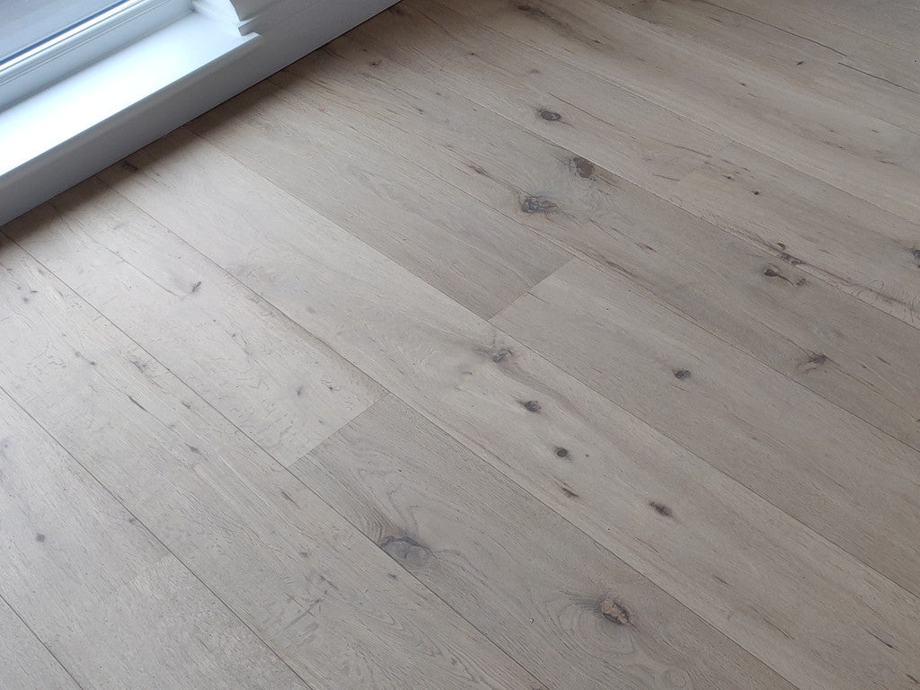 Timberlay Engineered Raw Oak Flooring, Matt Lacquered, 190x3x14 Mm