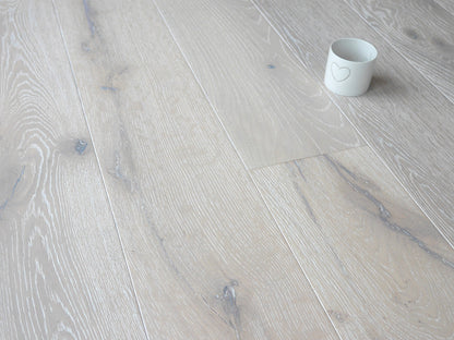 Timberlay Engineered Whitewashed Oak Flooring, Matt Lacquered, 190x3x14 Mm