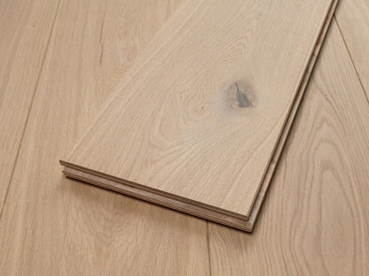 Timberlay Engineered Invisible Oak Flooring, Lacquered, Rustic 190x4x20 Mm