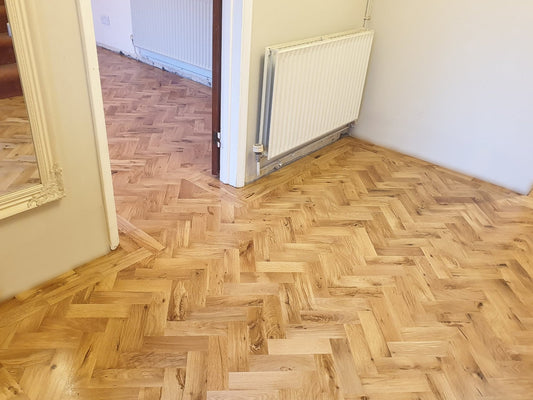 Timbercraft Oak Parquet Flooring, Rustic, Unfinished, 70x22x230 Mm