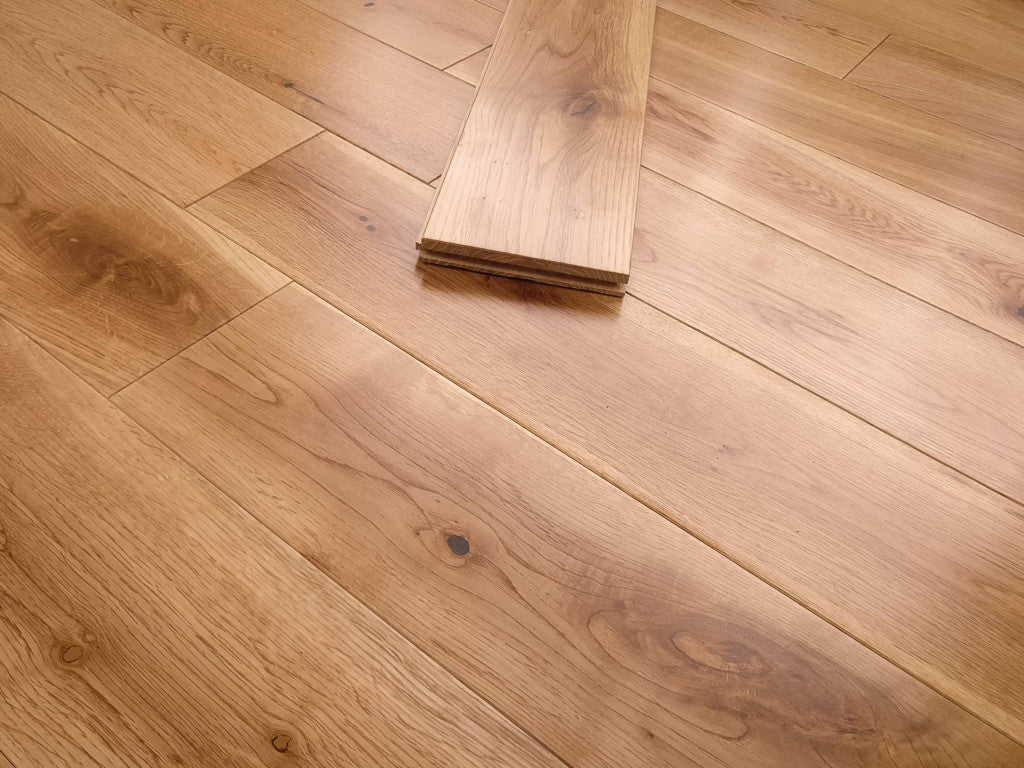 Timberlay Solid Oak Wood Flooring, Lacquered, 125x18 Mm