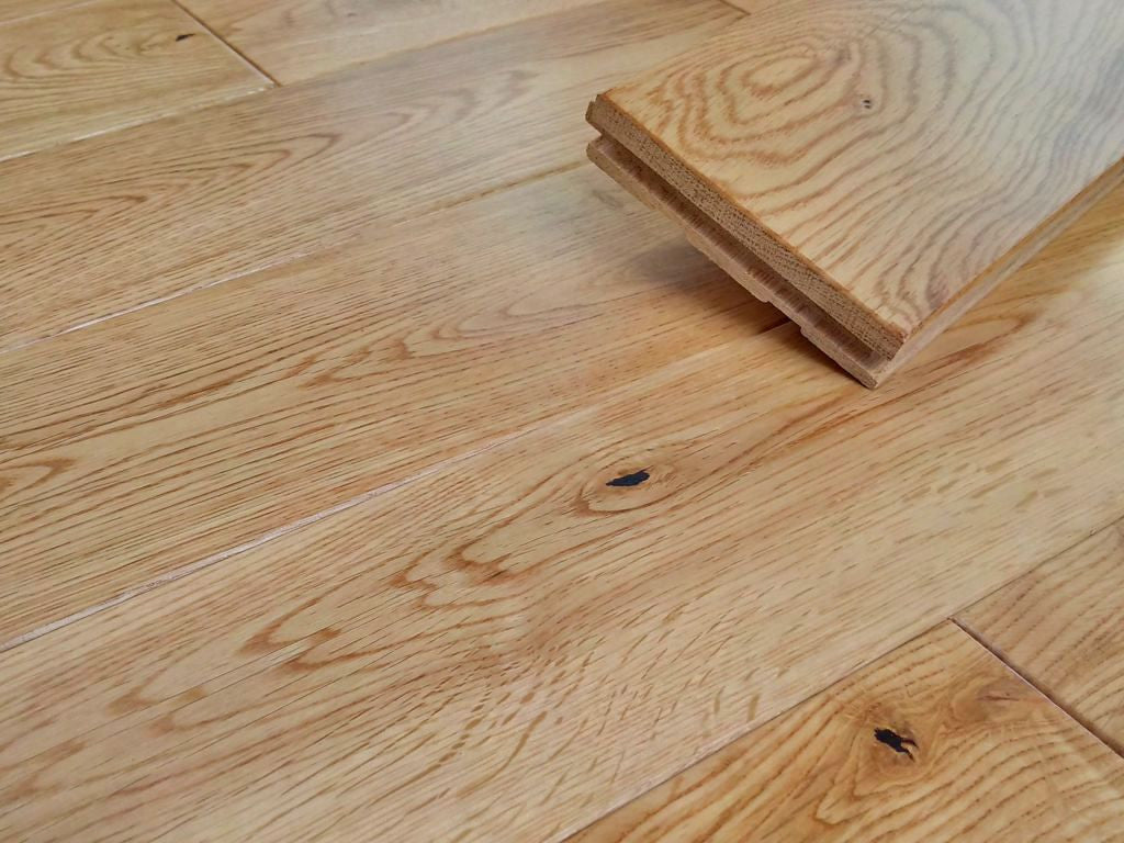 Timberlay Solid Oak Wood Flooring, Lacquered, 90x18 Mm