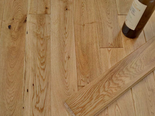 Timberlay Solid Oak Wood Flooring, Lacquered, 90x18 Mm