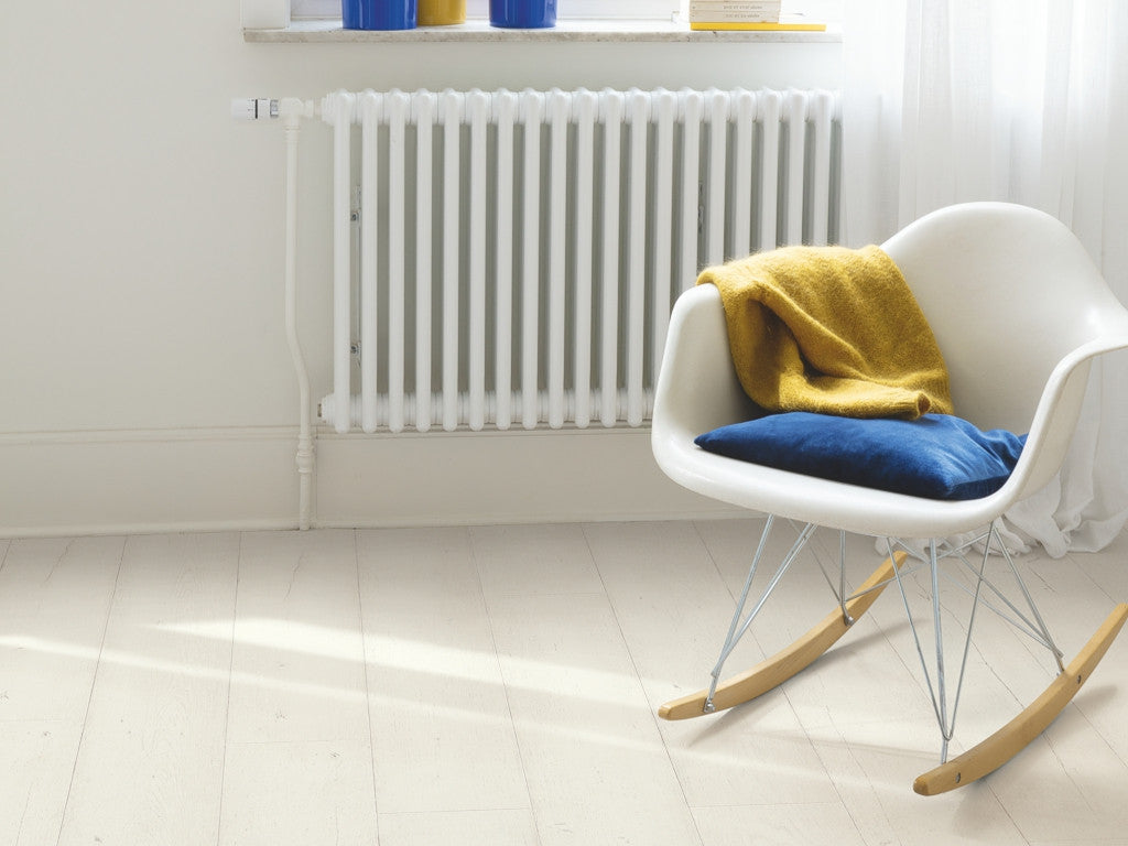 QuickStep Capture Painted Oak White Laminate Flooring