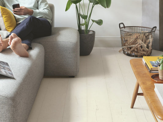 QuickStep Capture Painted Oak White Laminate Flooring