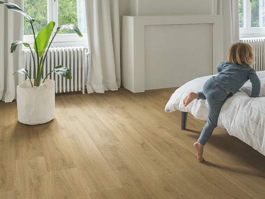 QuickStep Capture Brushed Oak Warm Natural Laminate Flooring