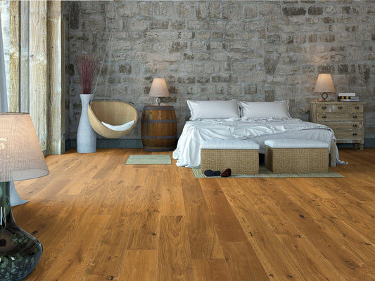 Timba Engineered Oak Flooring, Brushed, UV Oiled, 191x5x20 Mm